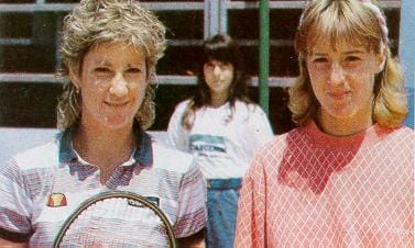 Крис Евърт и Мануела Малеева Italian Open 1984
